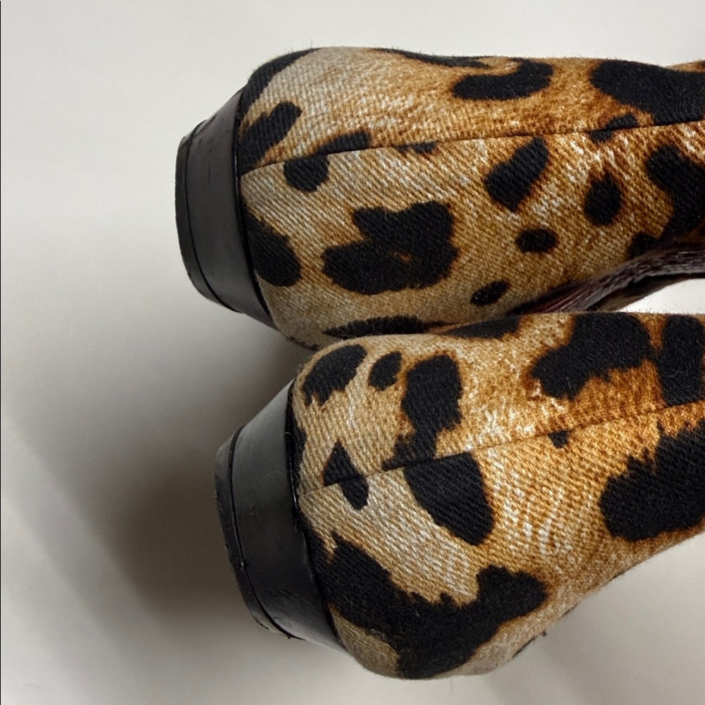 Authentic vintage Christian Dior leopard boots 38.5 john galliano - Picture 6 of 17